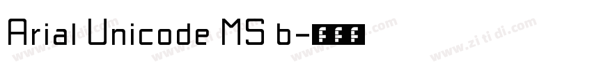 Arial Unicode MS b字体转换